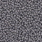 10/0 Preciosa Seed Beads Opaque Grey Luster